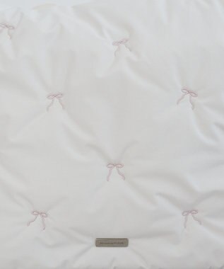 Maison de FLEUR リボン刺繍パファートートバッグ Ivory