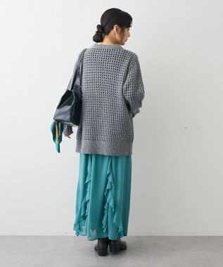 CRAFT STANDARD BOUTIQUE メッシュニットチュニック Gray Mixture
