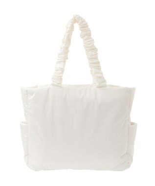 Maison de FLEUR リボン刺繍パファートートバッグ Ivory