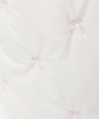 Maison de FLEUR リボン刺繍パファートートバッグ Ivory