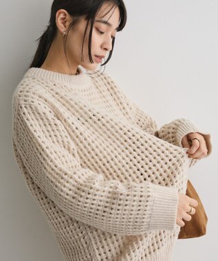 CRAFT STANDARD BOUTIQUE メッシュニットチュニック Ivory