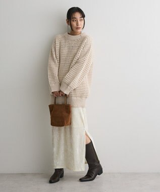 CRAFT STANDARD BOUTIQUE メッシュニットチュニック Ivory