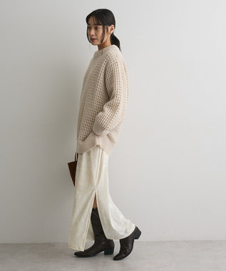 CRAFT STANDARD BOUTIQUE メッシュニットチュニック Ivory