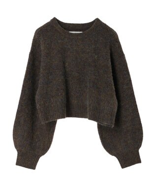 Green Parks ・ＥＬＥＮＣＡＲＥ　ＤＵＥ　ミックスシャギーニット Brown