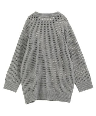 CRAFT STANDARD BOUTIQUE メッシュニットチュニック Gray Mixture