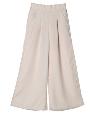 Green Parks ・ＥＬＥＮＣＡＲＥ　ＤＵＥ　リネンライクワイドパンツ Ivory