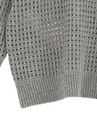 CRAFT STANDARD BOUTIQUE メッシュニットチュニック Gray Mixture