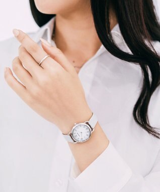 CITIZEN 【電池交換不要のソーラーテックウオッチ】メイクアップをテーマにした軽やかでカジュアルな替えバンド付きモデル シルバー