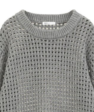 CRAFT STANDARD BOUTIQUE メッシュニットチュニック Gray Mixture