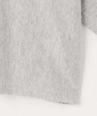 自由区 【洗える】ソフトウールハイゲージボートネック ニット グレーメランジ