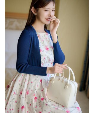 TOCCA 【宮本茉由さん着用】ECLAT CARRE LEATHERBAG レザーバッグ アイボリー系