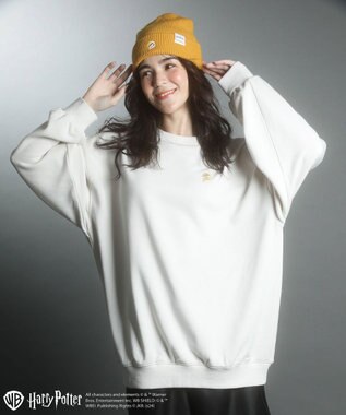 Green Parks ハリー・ポッター／サガラ刺繍裏毛プルオーバー Beige