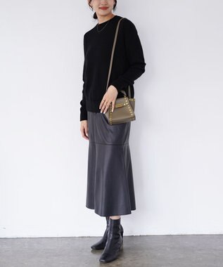 TOQUE 〈高垣麗子さんコラボ〉【ユニセックス】ベビーアルパカラグランニット 漆黒