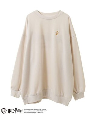 Green Parks ハリー・ポッター／サガラ刺繍裏毛プルオーバー Beige