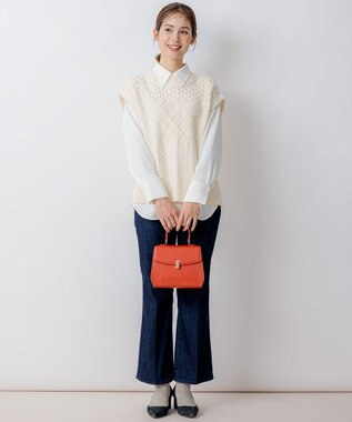 組曲 L 【23AW】DENIM フレアパンツ ネイビー系