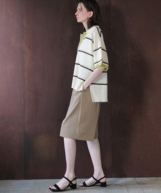 YECCA VECCA 【尾崎紗代子さん着用】タックハーフパンツ Camel