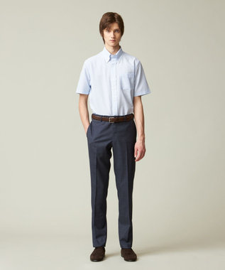 J.PRESS MEN 【新素材 / 高通気性 / 軽量 / イージーケア / 撥水】【BEAT HEAT SYSTEM】半袖シャツ / B.D. サックスブルー系1