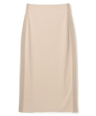 BEIGE， NADIA / 異素材ライン ストレッチニットスカート L.Taupe