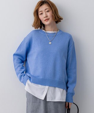 23区 【先行予約】コットンギマ クルーネック ニット