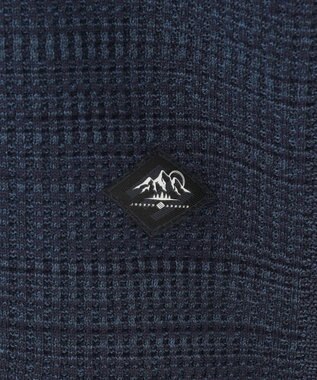 JOSEPH ABBOUD MOUNTAIN 【軽さ/ストレッチ】ホールガーメント3Dニット パーカー ネイビー系