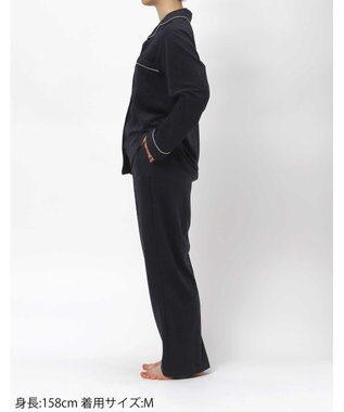 une nana cool なめらかパイルパジャマ MADE WITH LIBERTY FABRIC ネイビー