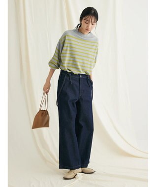 CRAFT STANDARD BOUTIQUE とてもちボーダーニットプルオーバー Gray Mixture