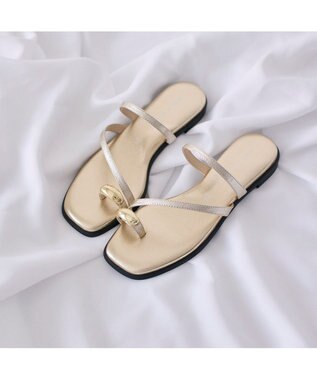 MODE ET JACOMO <MODE ET JACOMO>リングフラットトングサンダル