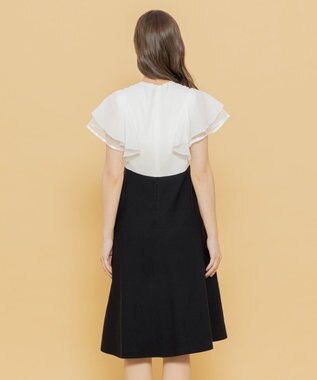 TOCCA 【洗える！】VOYAGE ニットドレス オフ×ブラック系