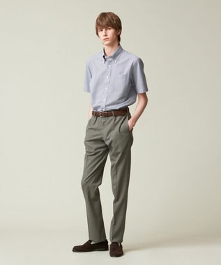 J.PRESS MEN 【新素材 / 高通気性 / 軽量 / イージーケア / 撥水】【BEAT HEAT SYSTEM】半袖シャツ / B.D. ネイビー系3