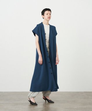 ATON 50/2 NATURAL DYED ORGANIC | ベストドレス NAVY