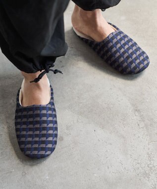 LOOM&SPOOL GeoVisソフトスリッパ ネイビー