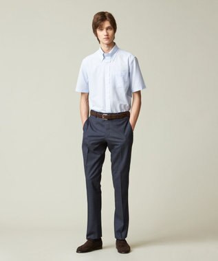 J.PRESS MEN 【新素材 / 高通気性 / 軽量 / イージーケア / 撥水】【BEAT HEAT SYSTEM】半袖シャツ / B.D. サックスブルー系1