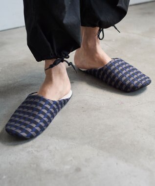 LOOM&SPOOL GeoVisソフトスリッパ ネイビー