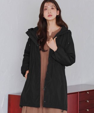 Tiaclasse 【安田美沙子さん着用・新色追加】ウォーマル中綿フーデッドコート ブラック