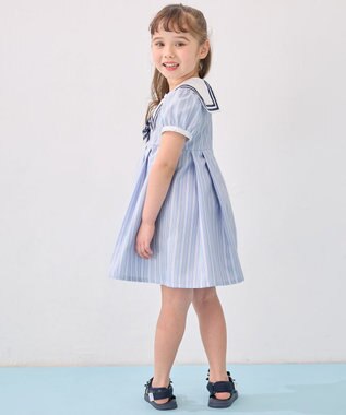 ANY KIDS セーラーワンピース サックスブルー