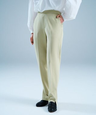 UNFILO L イージーパンツ テーパード ライトイエロー系