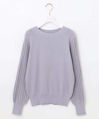 ANY SIS 【洗える】冬のシャルマン パフスリーブ ニット ラベンダー