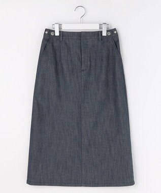 J.PRESS LADIES S 【WEB限定】セルロースシャンブレー ナロー スカート 【WEB限定】ネイビー系