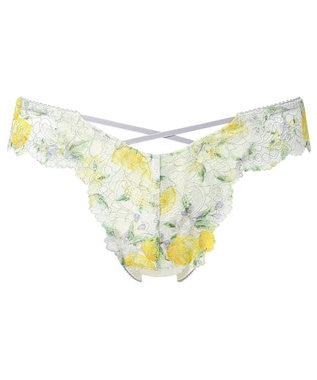 WACOAL Ｔバック ショーツ 【重力ケアブラ】 BXB194とペア はきこみ丈あさめ バックのかぶりが広め ソング レディース PXB494 /ワコール イエロー