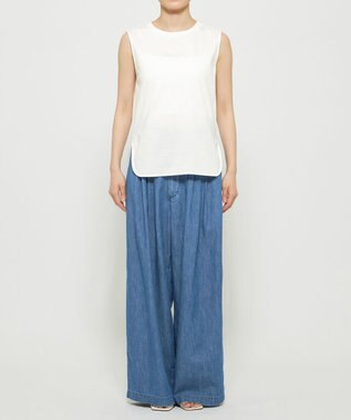 uncrave ライトスムース ノースリーブカットソー オフ