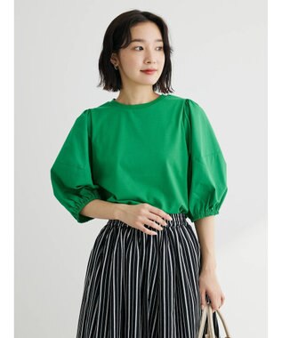 Green Parks 布帛ドッキングランタンスリーブカットプルオーバー