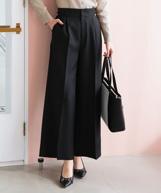 ANY SIS 【2WAY】サスペンダー付き ワイドパンツ ブラック