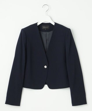 23区 【APPLAUDIR】クリアジョーゼット 3WAYコンパクトジャケット ネイビー系