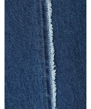 Green Parks ・Ｄｏｕｂｌｅ　Ｆｌａｇｓフリンジラインストレートデニム Indigo