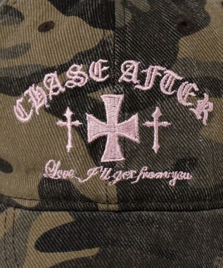 WEGO クロス刺繍カモフラキャップ 柄3