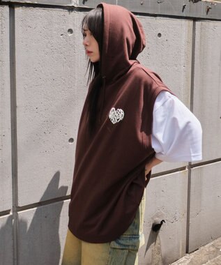 WEGO 【ユニセックス着用ITEM/2点SET】パーカーアンサンブルT（SS） ブラウン