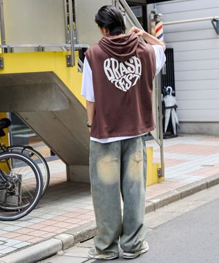 WEGO 【ユニセックス着用ITEM/2点SET】パーカーアンサンブルT（SS） ブラウン