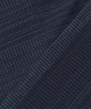 JOSEPH ABBOUD MOUNTAIN 【軽さ/ストレッチ】ホールガーメント3Dニット パーカー ネイビー系