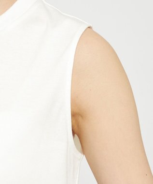 uncrave ライトスムース ノースリーブカットソー オフ