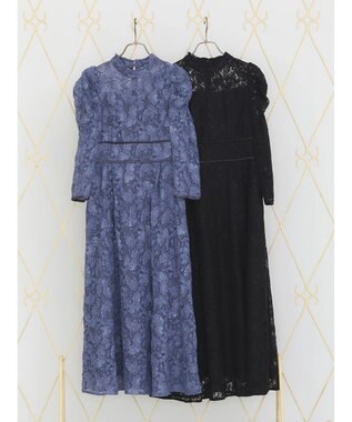 earth music&ecology 総レースワンピース Blue